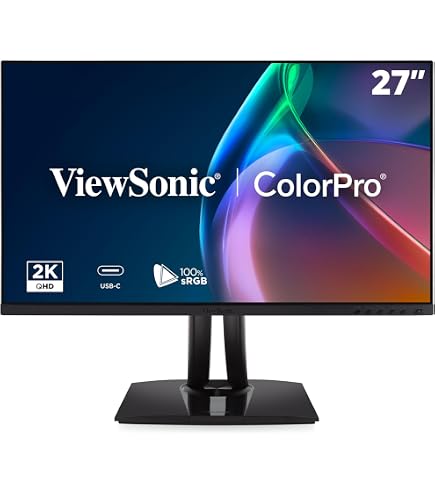 Amazon.com: ViewSonic VG2758-2K 27 Inch 1440p Docking Monitor, IPS
